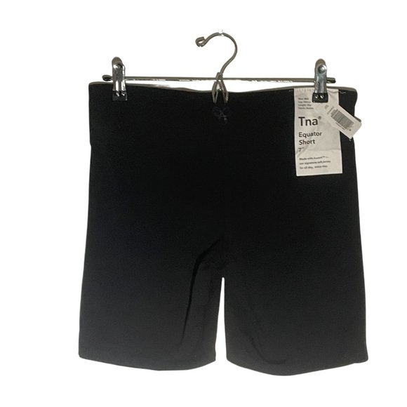 NWT | TNA | Black Jersey Bike Shorts | 7" inseam | Extra Small NWT - Picture 8 of 9